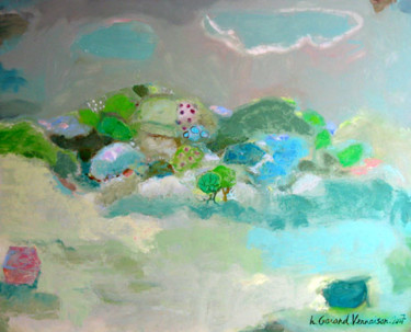 Peinture intitulée "Etude de paysage -…" par Hortense Garand Vernaison, Œuvre d'art originale