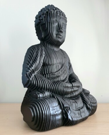 Scultura intitolato "ahdduB" da Hoze, Opera d'arte originale, Argilla polimerica
