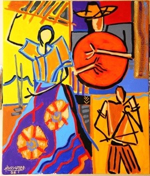 Painting titled "SEGA AT DUSK." by Said Aniff Hossanee, Original Artwork