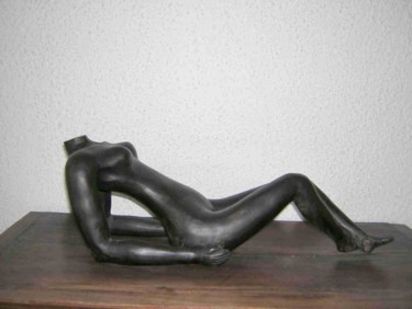 Skulptur mit dem Titel "insouciance" von Xavier Houdayer, Original-Kunstwerk, Ton