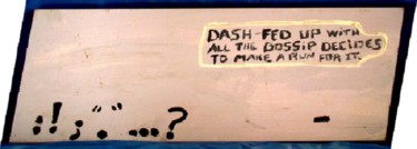 Painting titled "Dash is Fed Up" by Howard Meehan Meehan, Original Artwork, Acrylic