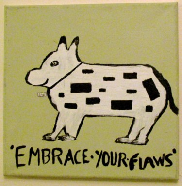 Painting titled "Embrace Your Flaws" by Howard Meehan Meehan, Original Artwork, Acrylic