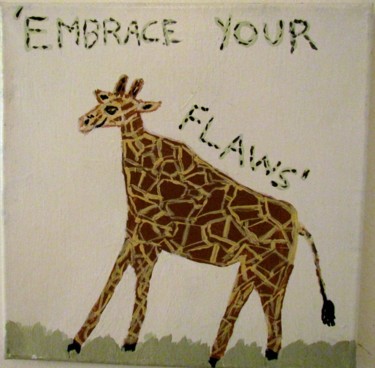 Painting titled "Embrace Your Flaws…" by Howard Meehan Meehan, Original Artwork, Acrylic