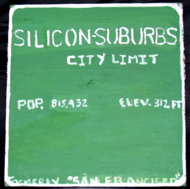 Painting titled "silicon-suburbs.jpg" by Howard Meehan Meehan, Original Artwork