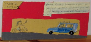 Painting titled "cabbie-cartoonz.jpg" by Howard Meehan Meehan, Original Artwork