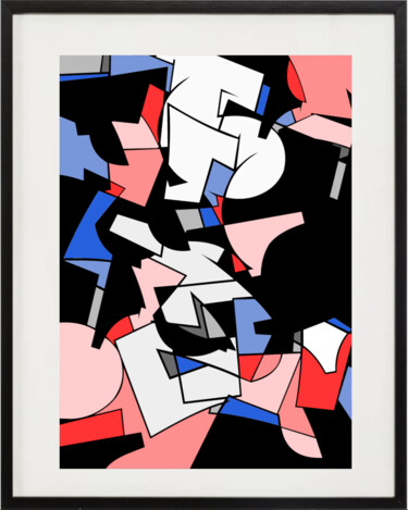 Digital Arts titled "Abstract graffiti l…" by Hoz, Original Artwork, 2D Digital Work