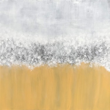 Painting titled "Golden Fields" by Heather Prall, Original Artwork, Acrylic Mounted on Wood Stretcher frame
