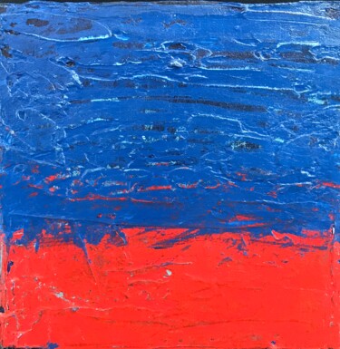 Картина под названием "Red Sands Triptych" - Heather Prall, Подлинное произведение искусства, Акрил Установлен на Деревянная…