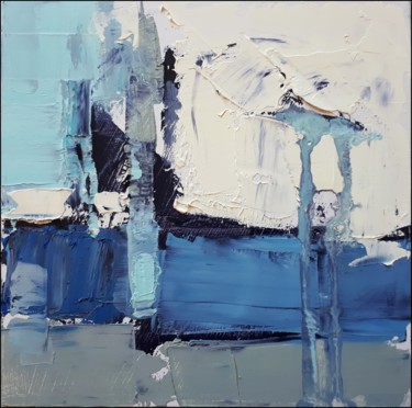 "Rhapsody in blue" başlıklı Tablo Kazimierz Mordarski tarafından, Orijinal sanat, Petrol