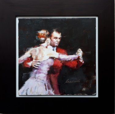 Painting titled "Tango 1" by Kazimierz Mordarski, Original Artwork, Oil
