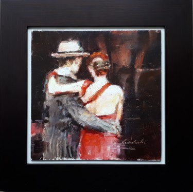 Painting titled "Tango 2" by Kazimierz Mordarski, Original Artwork, Oil