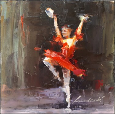 Malerei mit dem Titel "Ballet 1" von Kazimierz Mordarski, Original-Kunstwerk, Öl