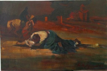 Painting titled "1915. Genocide of A…" by Hrant Stepanyan, Original Artwork