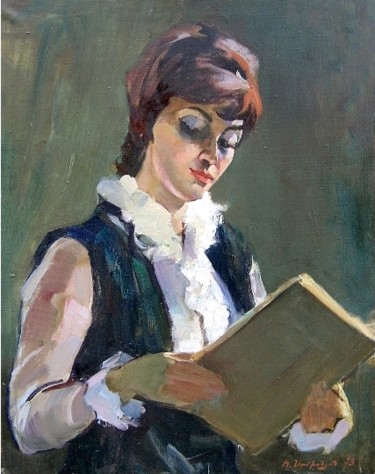 Painting titled "Singer Melanya Abov…" by Hrant Stepanyan, Original Artwork