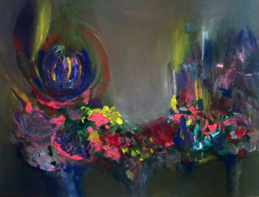 Malerei mit dem Titel ""Kaleidoscopic thin…" von Khristina Budnik, Original-Kunstwerk, Öl