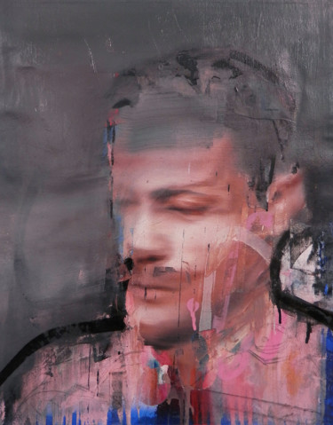 Player Painting titled "Player" by Miloš Hronec, Original Art, Oil
