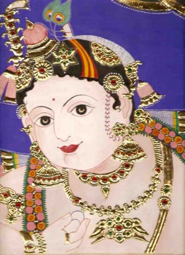 Drawing titled "traditional tanjore…" by Gunaroopam Raja, Original Artwork