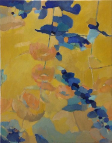 Painting titled "Quand le printemps…" by Hélène Spieldenner, Original Artwork, Oil