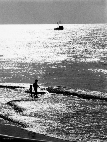 Fotografía titulada "Galveston Morning" por Travis Burgess, Obra de arte original, Fotografía analógica