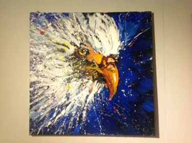 Painting titled "eagle.jpg" by Huang Fengrong, Original Artwork