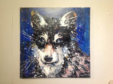Painting titled "wolf.jpg" by Huang Fengrong, Original Artwork