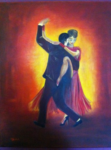 Peinture intitulée "Tango Passion" par Catherine Huard, Œuvre d'art originale