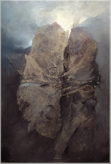 Malarstwo zatytułowany „BEZ TYTUŁU” autorstwa Hubert Jabłoński, Oryginalna praca, Olej