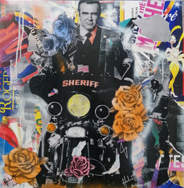 James Bond Collages intitulée "James Bond" par Hubert, Œuvre d'art originale, Collages