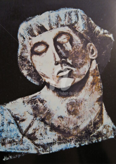 Ζωγραφική με τίτλο "buste" από Hubert De Guyon, Αυθεντικά έργα τέχνης, Λάδι