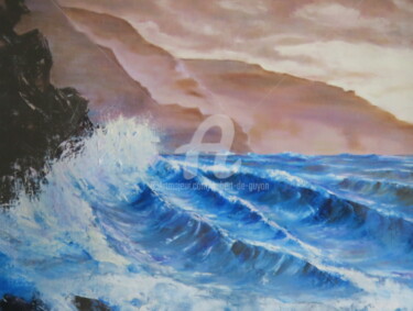 Картина под названием "marine" - Hubert De Guyon, Подлинное произведение искусства, Масло