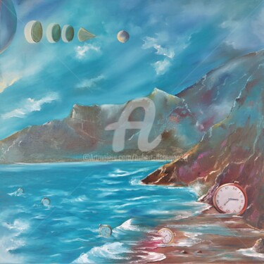 L'invasion du temps Peinture intitulée "L'invasion du temps" par Hubert De Guyon, Œuvre d'art originale, Huile