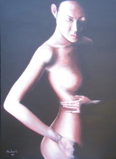Peinture intitulée "Ombre" par Hubert Sibella, Œuvre d'art originale, Acrylique