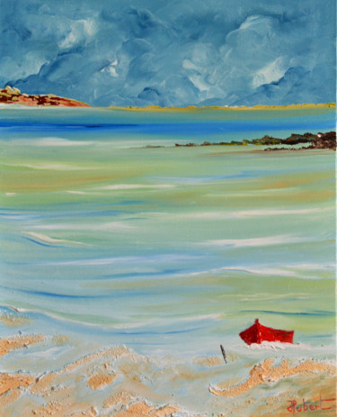 Peinture intitulée "Avant la marée" par Hubert, Œuvre d'art originale, Huile