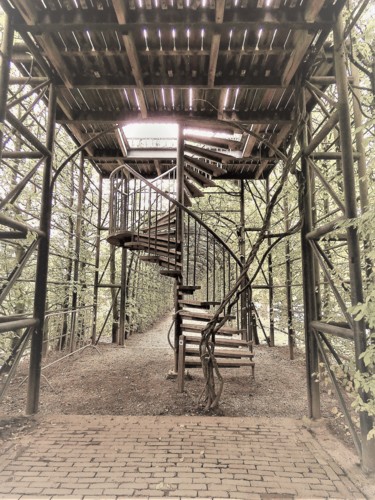 Photography titled "stairs to heaven 2" by Hubertine Langemeijer, Original Artwork, Digital Photography