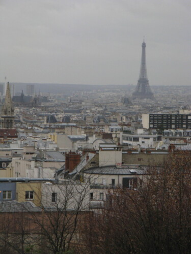 Fotografie getiteld "Eiffel Tower, Paris" door Hubertine Langemeijer, Origineel Kunstwerk, Digitale fotografie