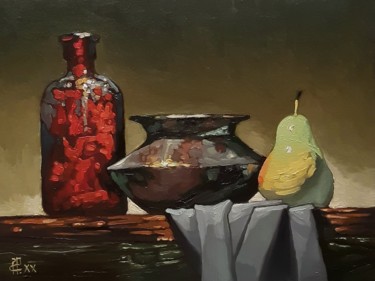 Painting titled ""Three"" by Aleksandr Rogaliov, Original Artwork, Oil