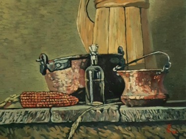 Картина под названием "Corn" - Александр Рогалёв, Подлинное произведение искусства, Масло