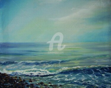 Картина под названием "Горизонт / horizon" - Irina Ageeva-Usova, Подлинное произведение искусства, Масло