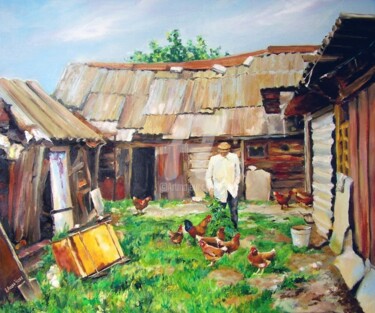 Painting titled ""Russia, passing"" by Irina Ageeva-Usova, Original Artwork, Oil