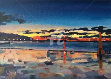 Картина под названием "Рассвет / Sunrise" - Irina Ageeva-Usova, Подлинное произведение искусства, Масло