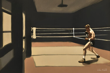 "The Boxing Gym #1" başlıklı Dijital Sanat Hudson Marshall tarafından, Orijinal sanat, Dijital baskı