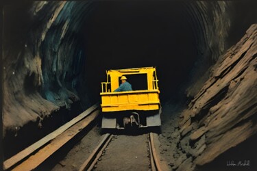 "Coal Miners #10" başlıklı Dijital Sanat Hudson Marshall tarafından, Orijinal sanat, Dijital baskı