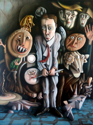 Painting titled "The Compromise" by Hugh Kerr, Original Artwork, Oil