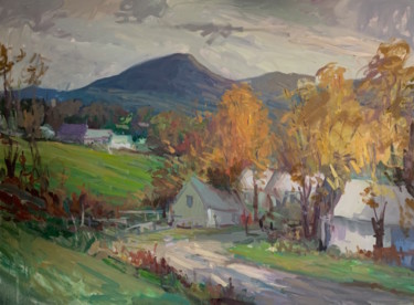 Painting titled "Summer in the Hills" by Hugh O’Neill, Original Artwork, Oil