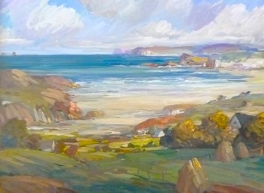 Painting titled "Ireland" by Hugh O’Neill, Original Artwork, Oil