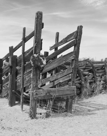 Photography titled "Cattle chute Arizona" by Hugh Smith, Original Artwork