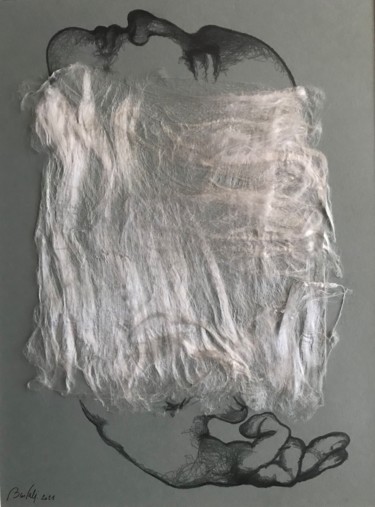 Рисунок под названием "Songes d'une nuit d…" - Hugo Bartoli, Подлинное произведение искусства, Древесный уголь