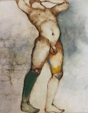 Peinture intitulée "L'homme en quête de…" par Hugo Bartoli, Œuvre d'art originale, Huile