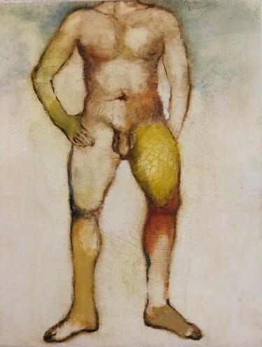 Peinture intitulée "L'homme en quête de…" par Hugo Bartoli, Œuvre d'art originale, Huile
