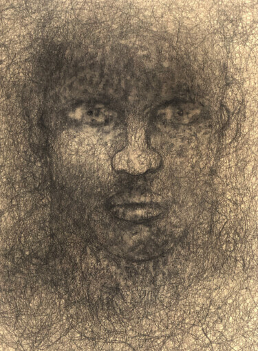 Drawing titled "The man who knew" by Hugo Bartoli, Original Artwork, Graphite